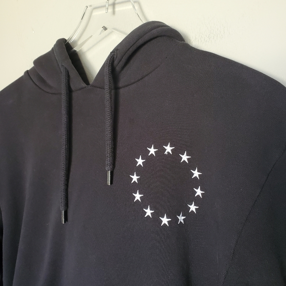 Etudes Klein Europa Stars-embroidered Hoodie in Black Mens Size S - Picture 7 of 11